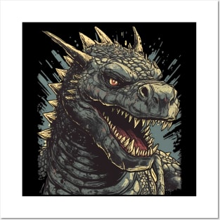 Monster Reptile Portrait Posters and Art